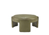 Olivia & Quinn Gramercy Circle Ottoman In Angelina Cactus