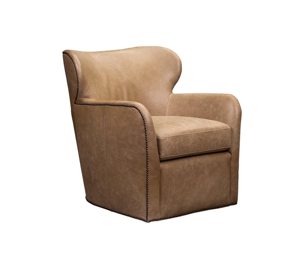 Olivia & Quinn Orleans Swivel Chair in Collins Celadon