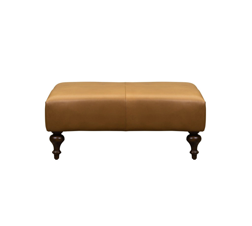 Olivia & Quinn Marcoux  Ottoman in Morgan Caramel