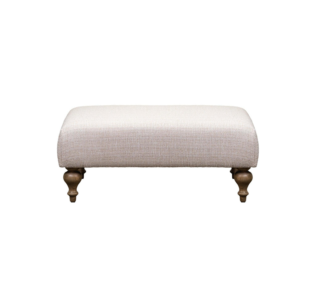 Olivia & Quinn Marcoux  Ottoman in Orville Porcelain w/ Never Fear Protection