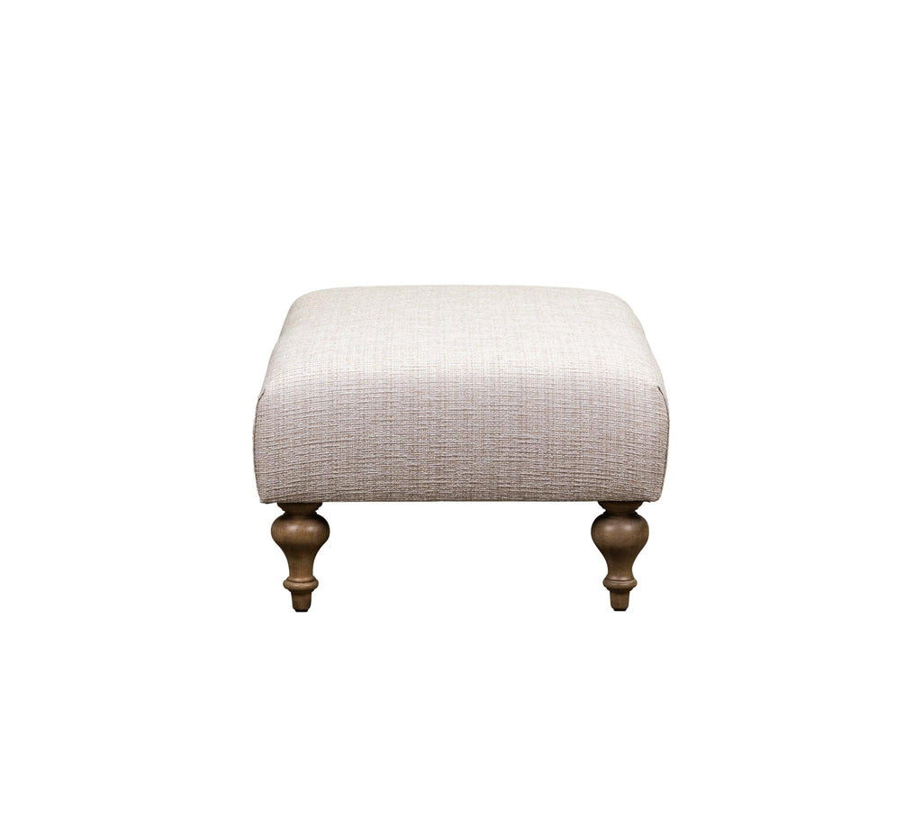 Olivia & Quinn Marcoux  Ottoman in Orville Porcelain w/ Never Fear Protection