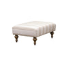 Olivia & Quinn Marcoux  Ottoman In Oat W/ Livesmart Protection