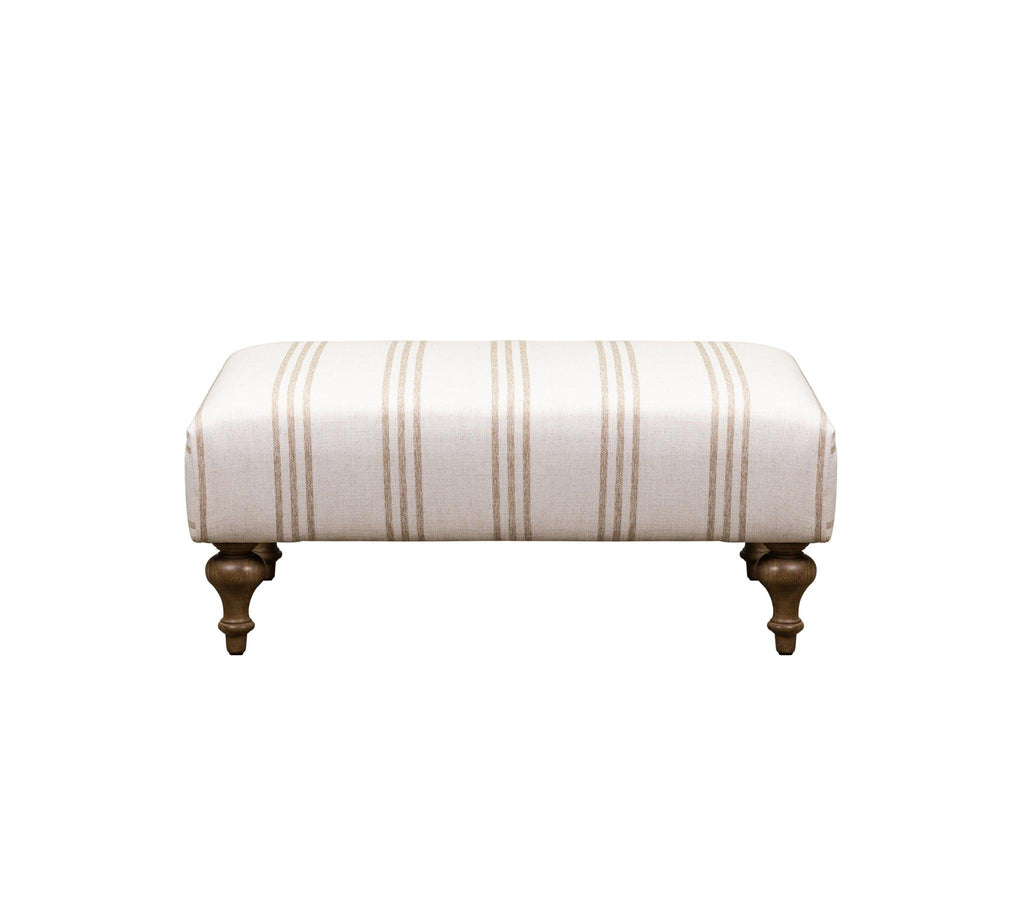 Olivia & Quinn Marcoux  Ottoman in Oat w/ Livesmart Protection