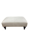 Olivia & Quinn Marcoux  Ottoman In Morgan Flax