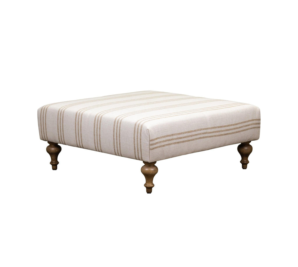 Olivia & Quinn Marcoux  Ottoman in Spooner Oat w/ Livesmart Protection