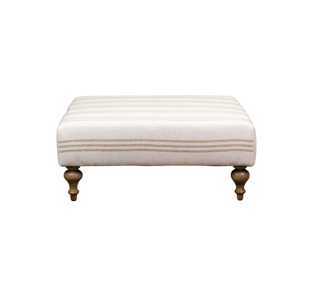 Olivia & Quinn Marcoux  Ottoman in Spooner Oat w/ Livesmart Protection