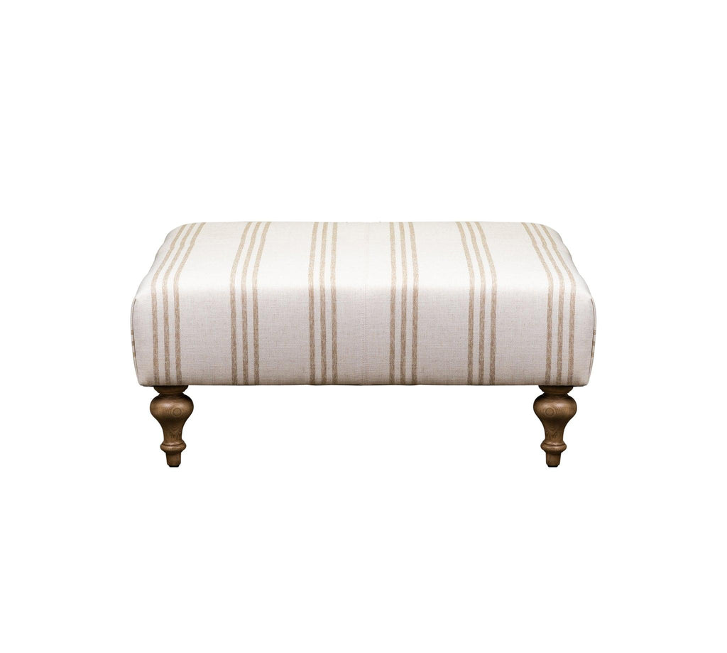 Olivia & Quinn Marcoux  Ottoman in Spooner Oat w/ Livesmart Protection