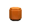 Olivia & Quinn Chit Chat  Swivel Ottoman In Anniston Tangerine