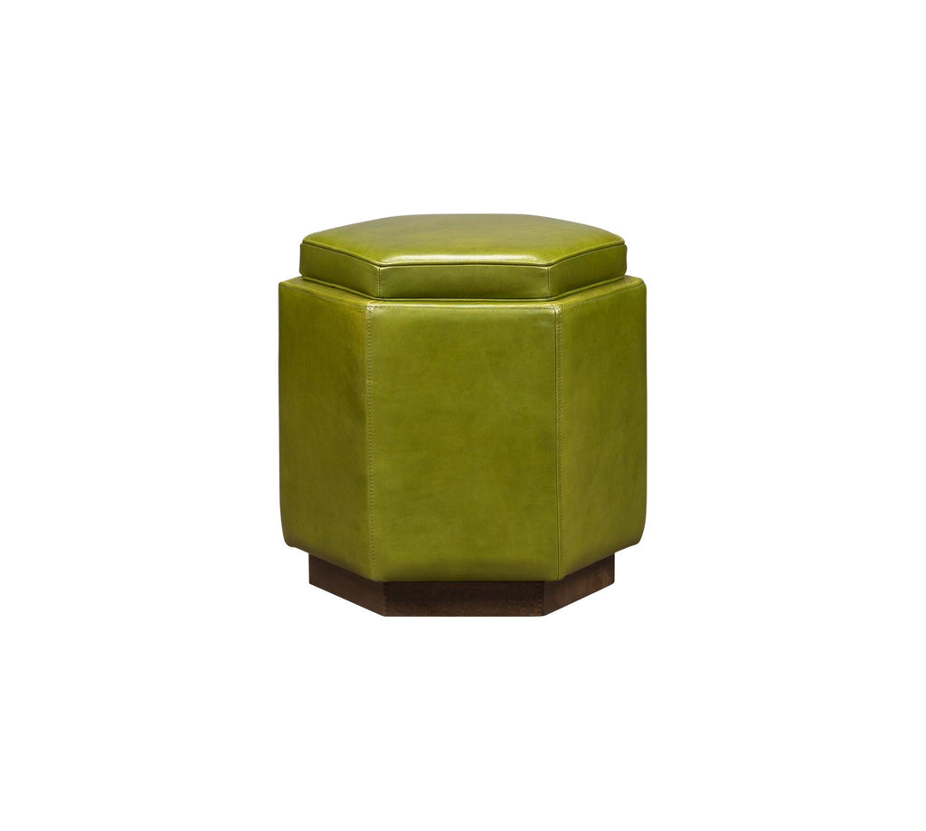 Olivia & Quinn Chit Chat  Swivel Ottoman in Pippa Peridot