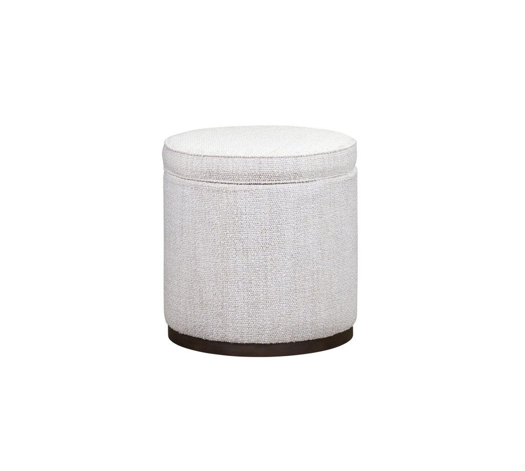 Olivia & Quinn Leg Up  Swivel Ottoman in Del Ray Pearl w/ Never Fear Protection