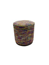 Olivia & Quinn Leg Up  Swivel Ottoman In Fairyland Mardi Gras W/ Livesmart Protection