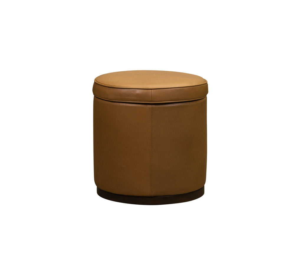 Olivia & Quinn Leg Up  Swivel Ottoman in Morgan Caramel