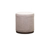 Olivia & Quinn Leg Up  Swivel Ottoman In Orville Porcelain W/ Never Fear Protection