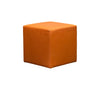 Olivia & Quinn Happy Hour Swivel Ottoman In Anniston Tangerine With Hidden Casters