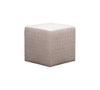 Olivia & Quinn Happy Hour Swivel Ottoman In Orville Porcelain W/ Never Fear Protection