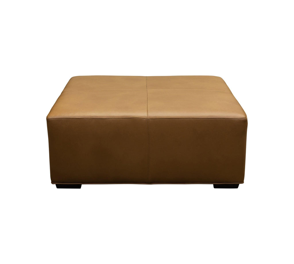 Olivia & Quinn Cocktail Hour  Ottoman in Morgan Caramel