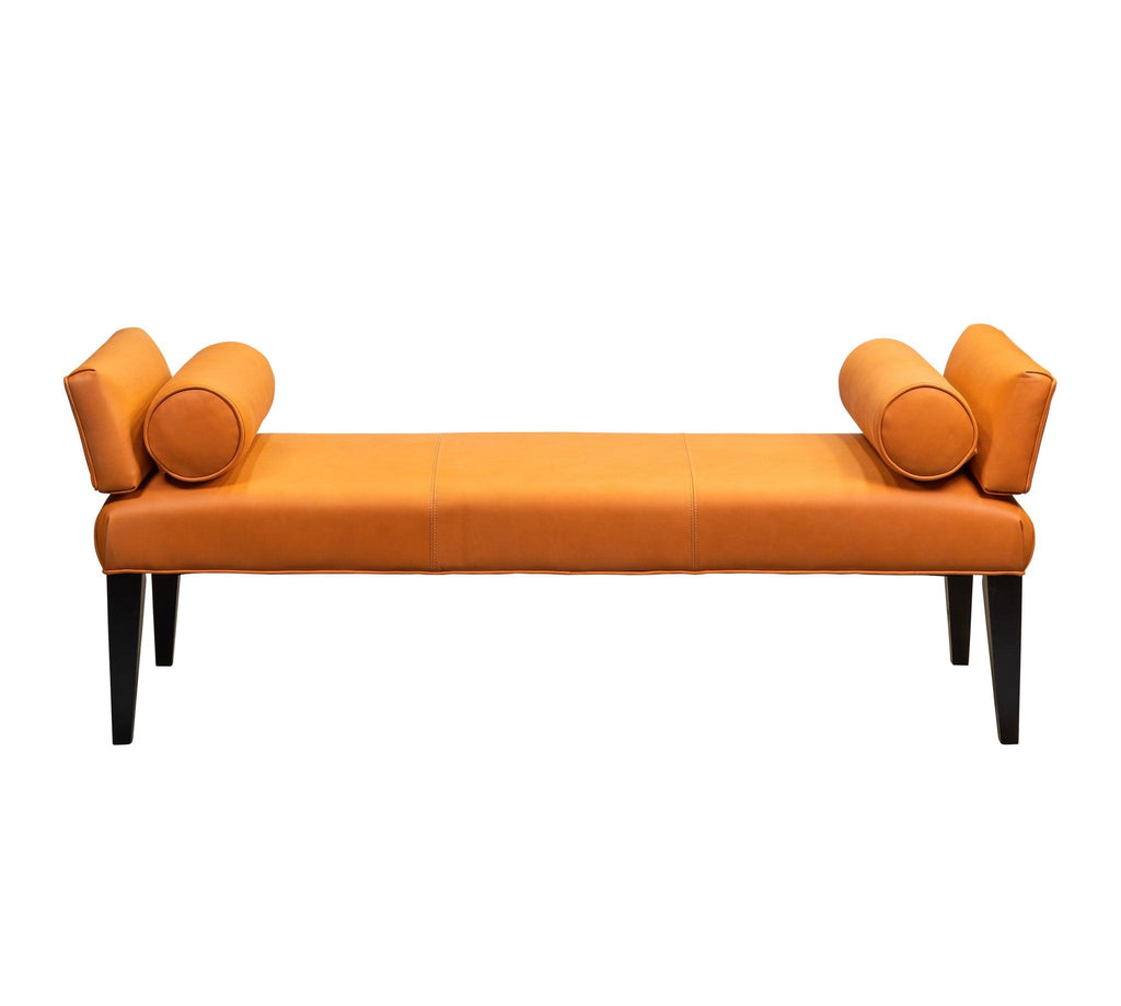 Olivia & Quinn Pimlico Bench in Anniston Tangerine