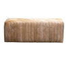 Olivia & Quinn Bryant Bench Ottoman In Hair On Hide Camel