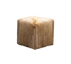 Olivia & Quinn Bryant Cube Ottoman In Hair On Hide Camel