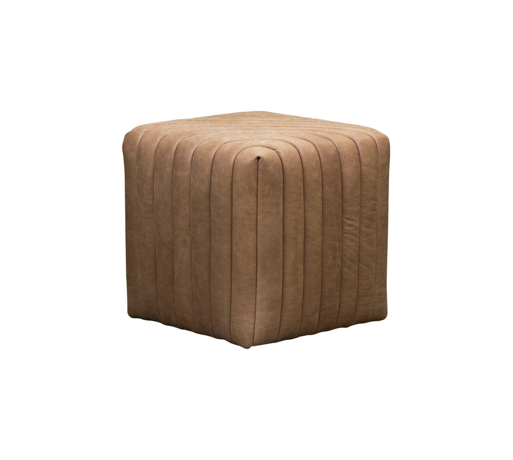 Olivia & Quinn Bryant Cube Ottoman in Collins Celadon