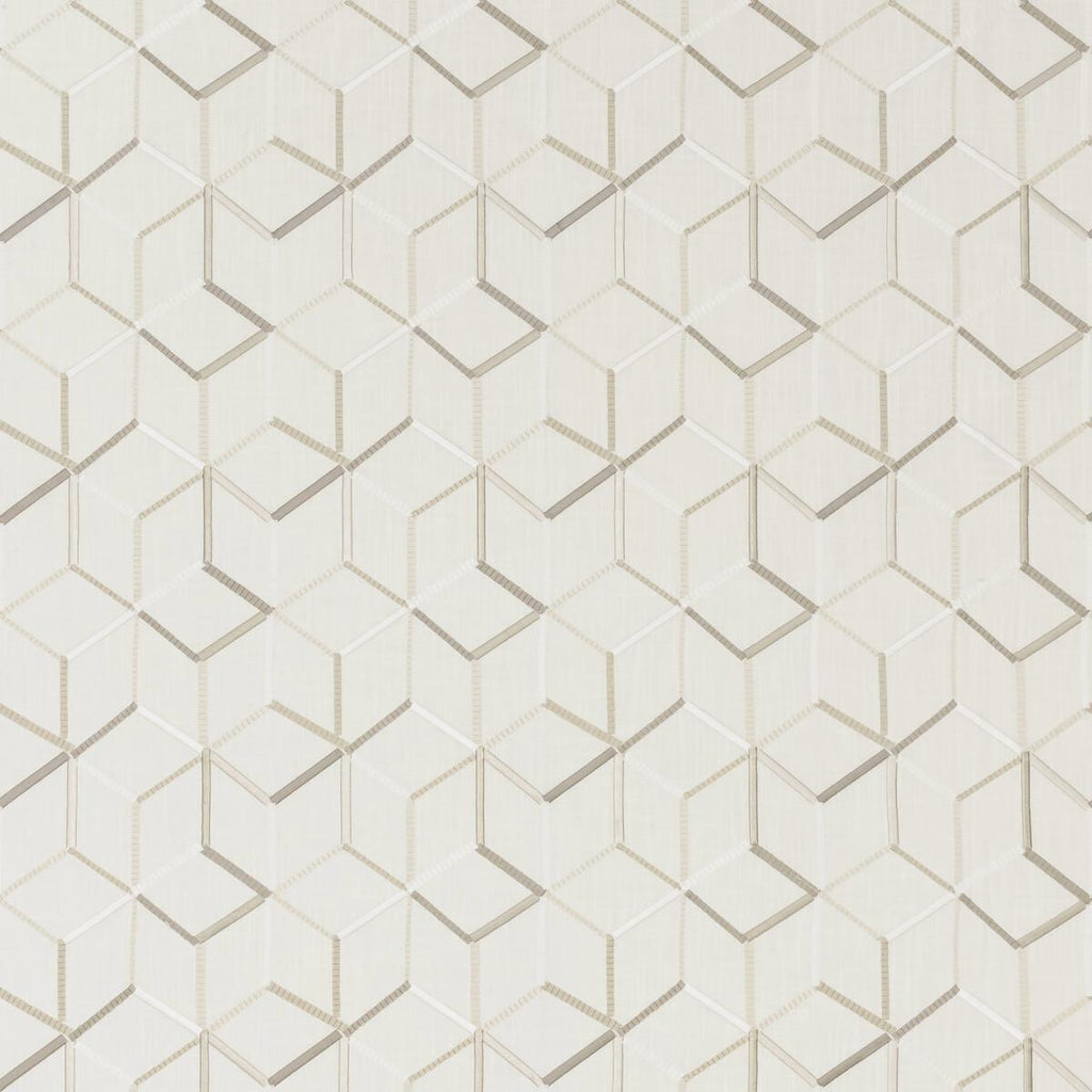 Clarke & Clarke LINEAR IVORY Fabric