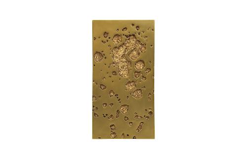 Phillips Collection Splotch Wall Art, Rectangle, Gold Leaf Gold Accent