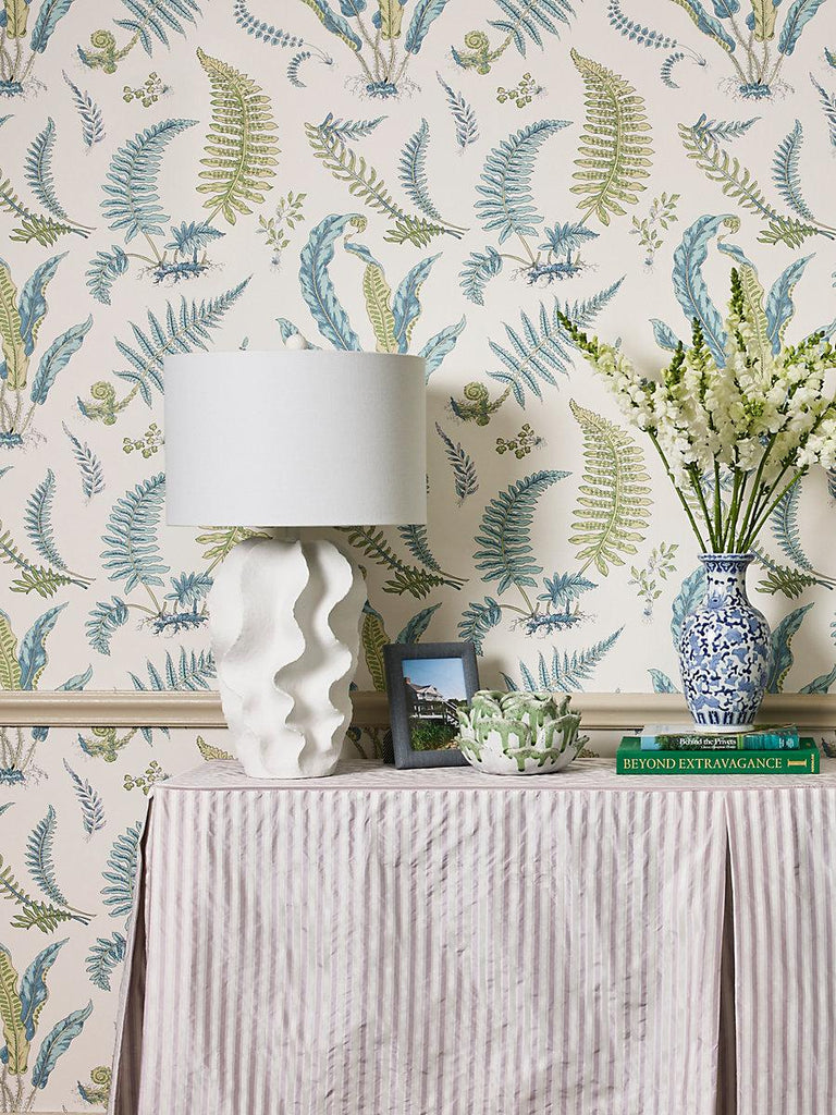 Scalamandre Elsie De Wolfe Wallcovering Beach Glass Wallpaper