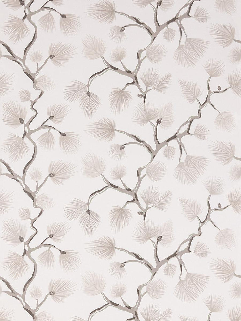 Scalamandre Pignoli Wallcovering Snow Wallpaper