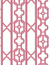 Scalamandre Joanna Fret Raspberry Wallpaper