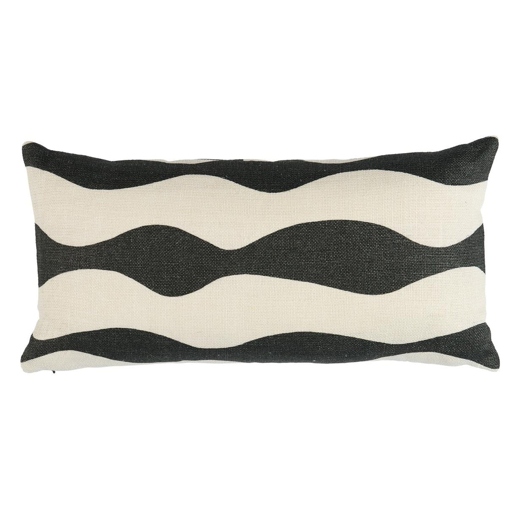 Schumacher Ellsworth Graphite 24" x 12" Pillow