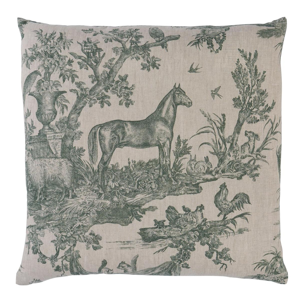 Schumacher Western Toile Forest 22" x 22" Pillow