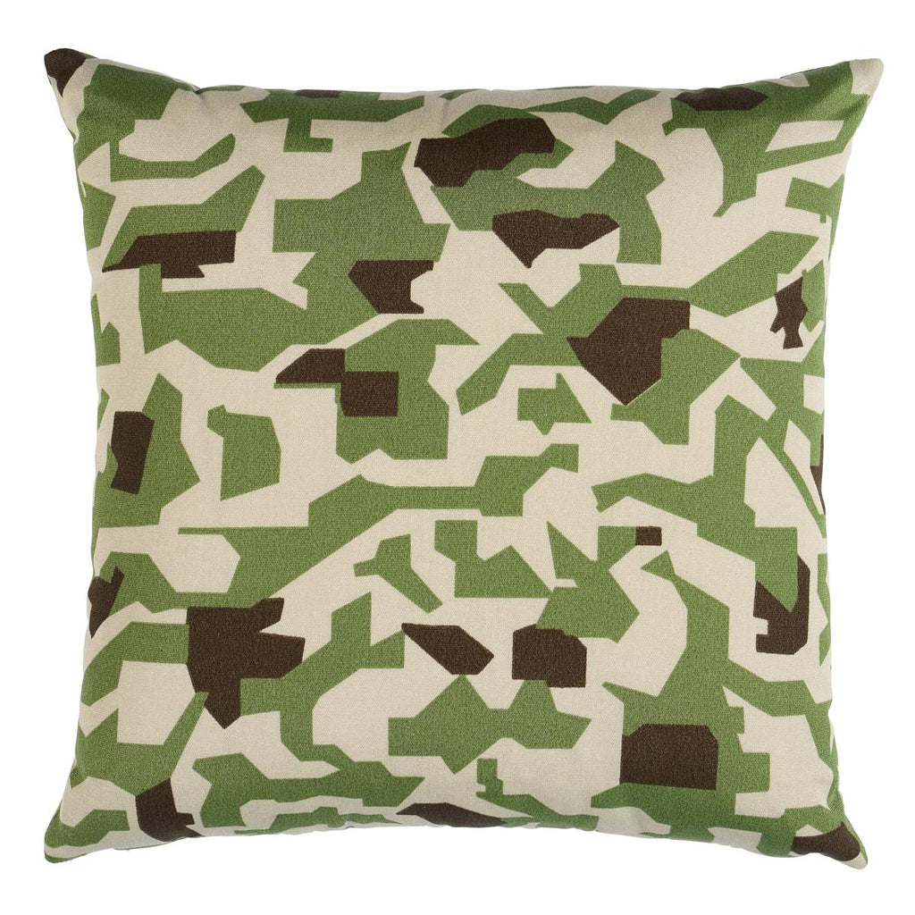 Schumacher Torrey Camo I/O Forest 18" x 18" Pillow