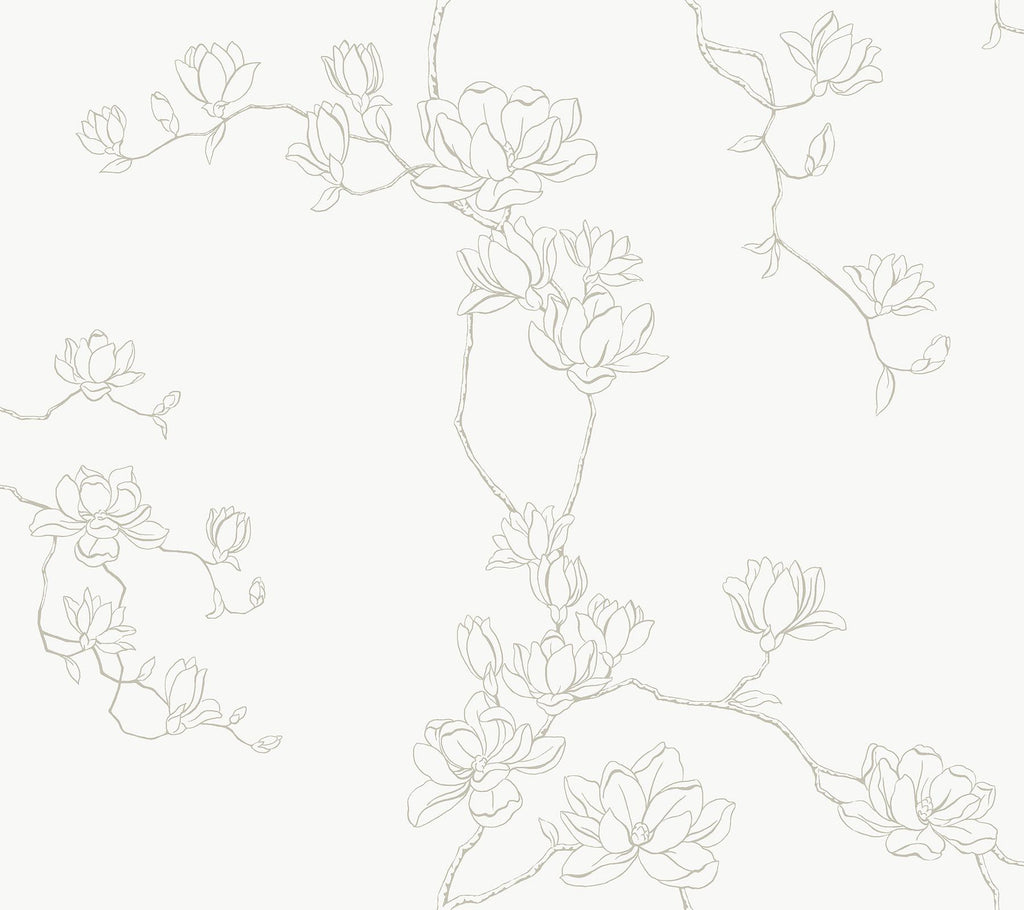 Magnolia Home Magnolia Branches Beige Wallpaper