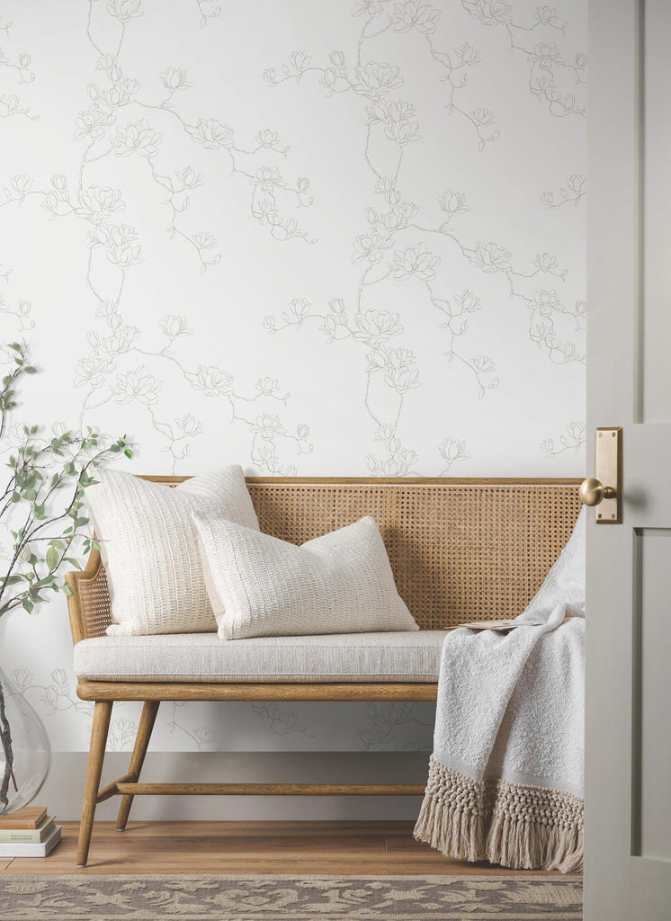 Magnolia Home Magnolia Branches Beige Wallpaper