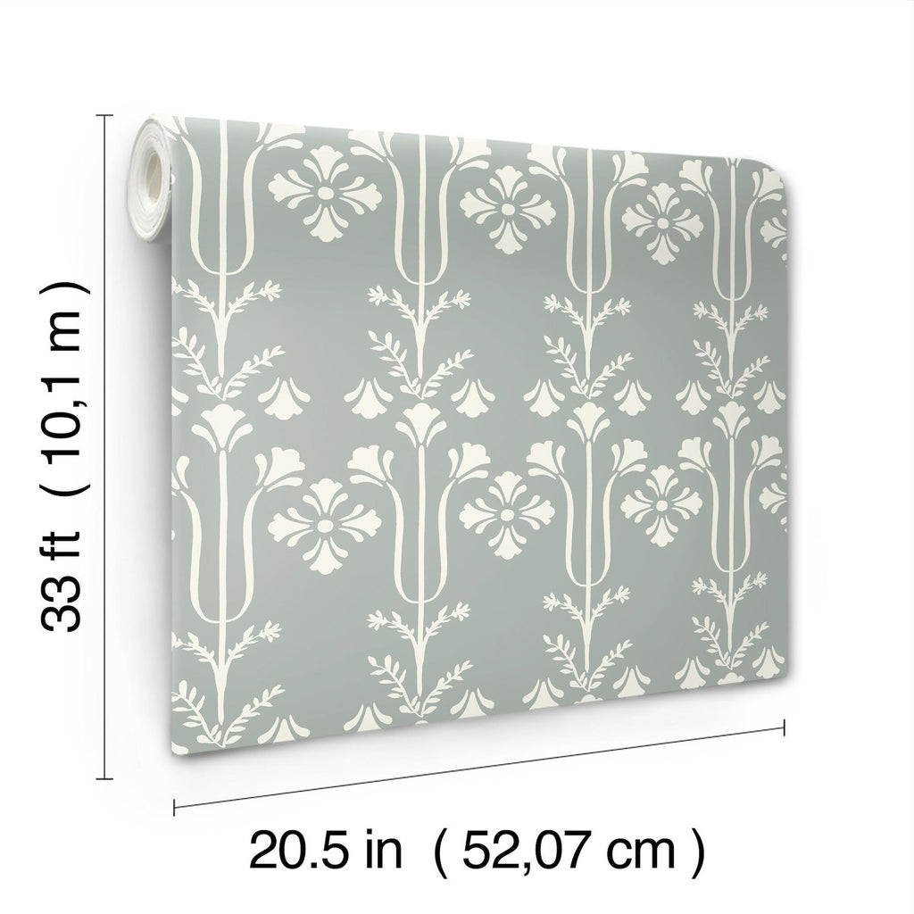 Magnolia Home Lydia Blue Wallpaper