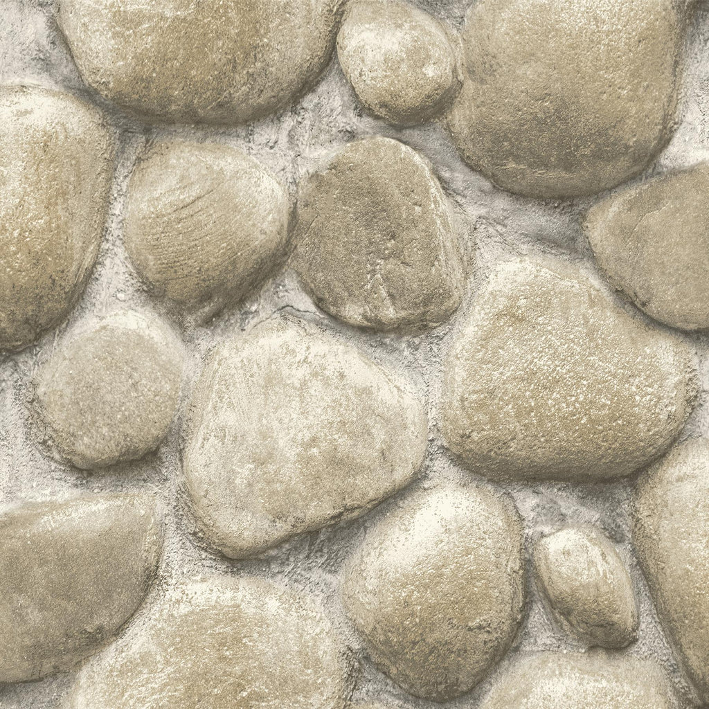 RoomMates Yellowstone Root Rocks Peel and Stick Neutral Wallpaper