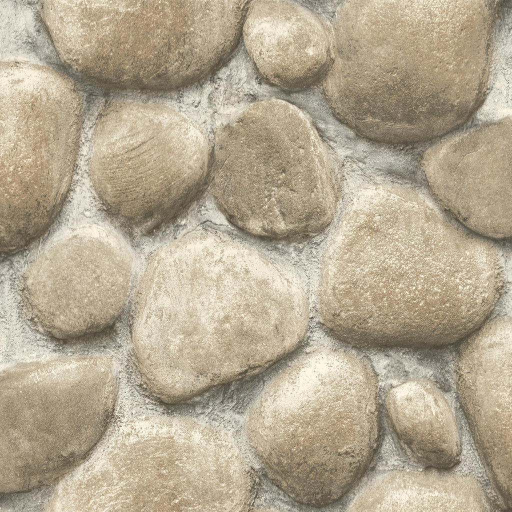 Brewster Home Fashions Root Rock Beige Wallpaper