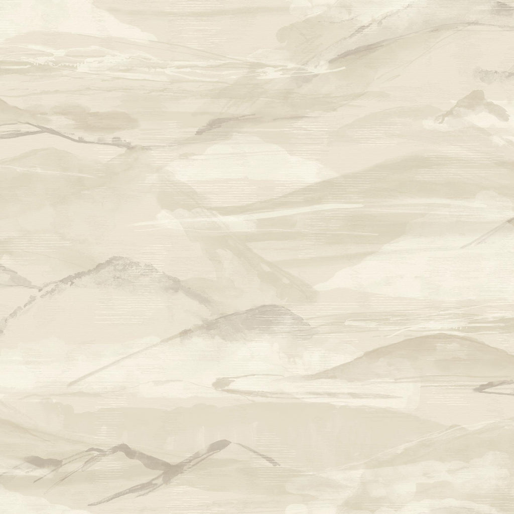 Brewster Home Fashions Bozeman Mountains Bone Wallpaper