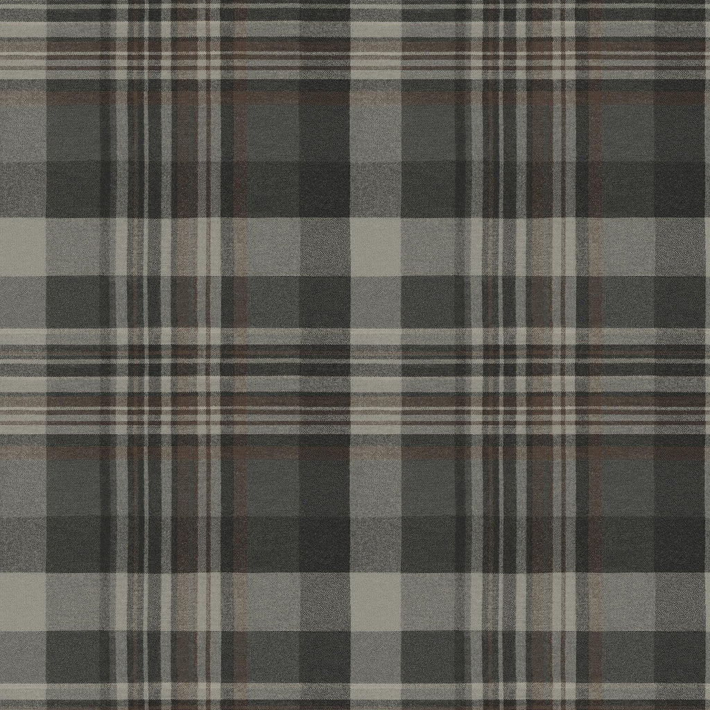 Brewster Home Fashions Dutton Plaid Charcoal Wallpaper