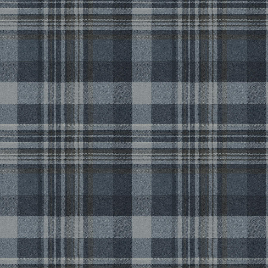 Brewster Home Fashions Dutton Plaid Indigo Wallpaper