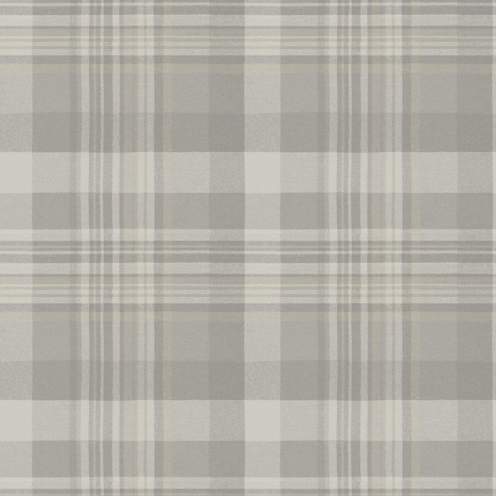 Brewster Home Fashions Dutton Plaid Grey Wallpaper