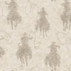 Brewster Home Fashions Chesapeake Yellowstone Stockman Silhouette Light Grey Wallpaper