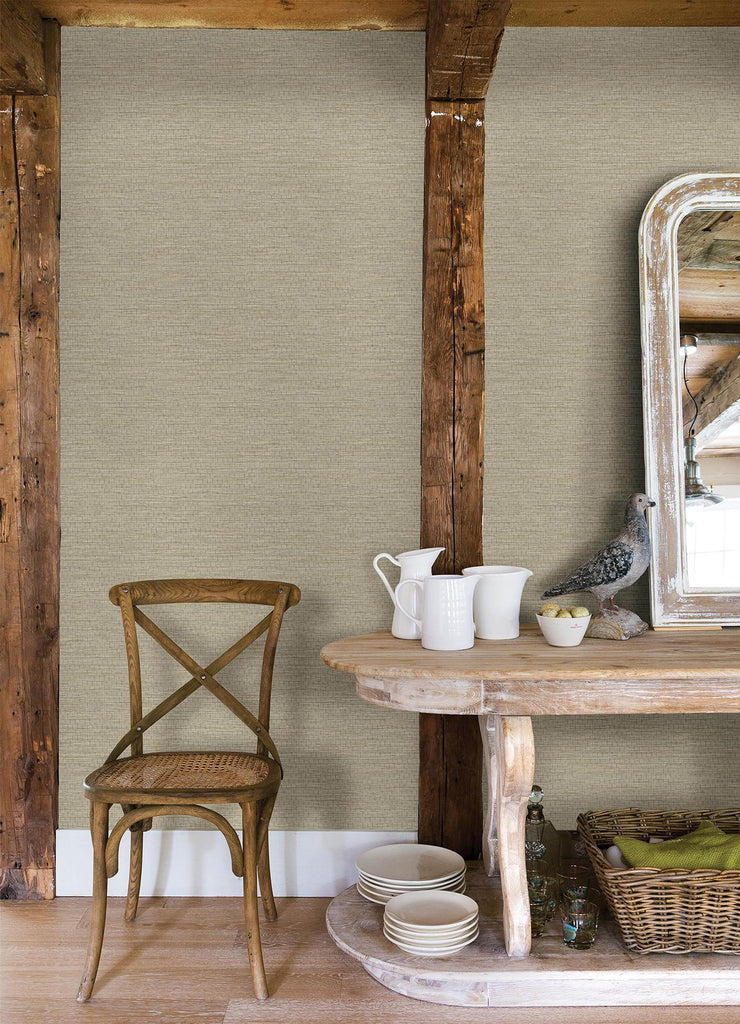 Brewster Home Fashions Plaited Grass Sage Wallpaper