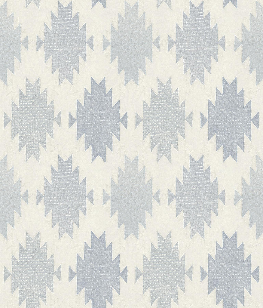 Brewster Home Fashions Stitched Heirloom Indigo Wallpaper