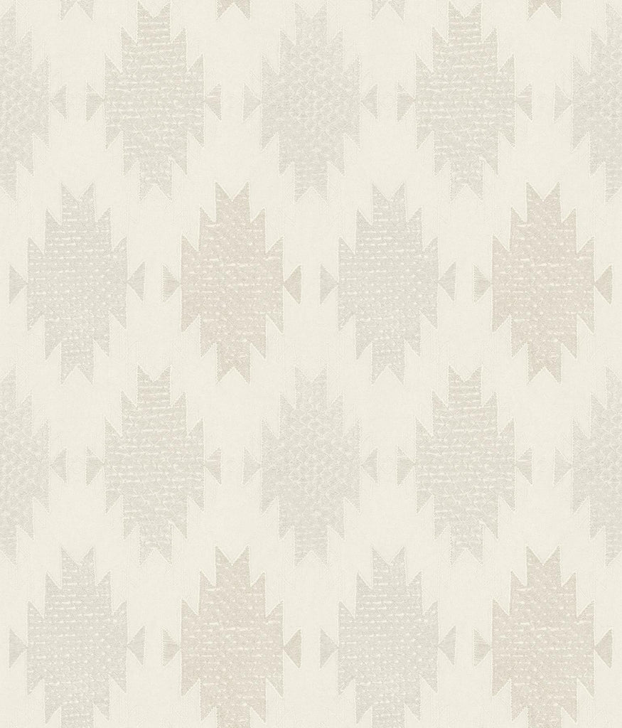 Brewster Home Fashions Stitched Heirloom White Wallpaper