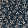 Lee Jofa Iris Embroidery Midnight Drapery Fabric