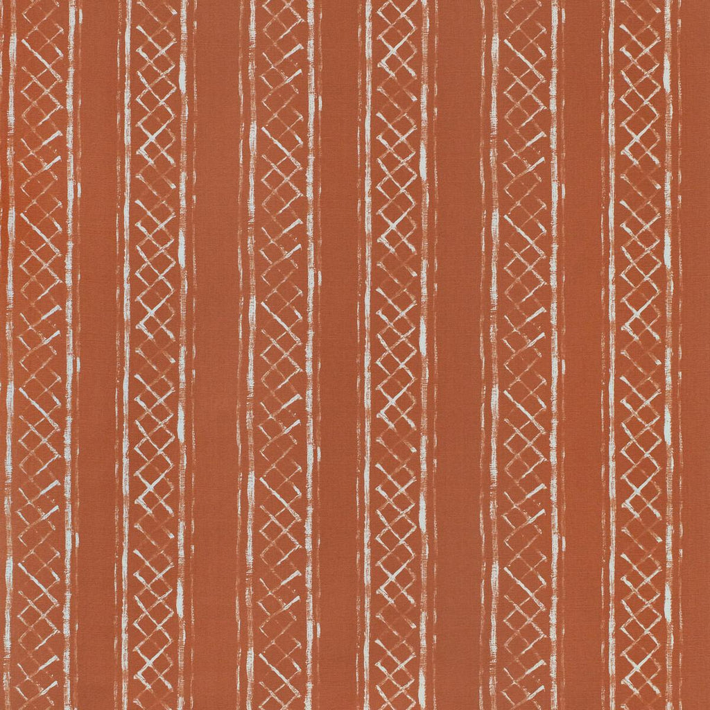 Lee Jofa MILOS BLOTCHED STR TERRACOTTA Fabric