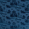 Brunschwig & Fils La Pagode Velvet Navy Upholstery Fabric