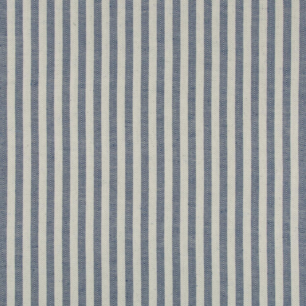 Brunschwig & Fils ROLLO STRIPE INDIGO Upholstery Fabric