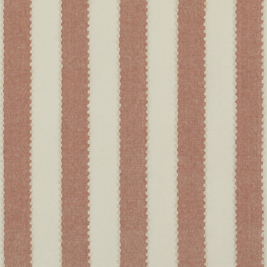 G P & J Baker ASHMORE STRIPE RED Drapery Fabric